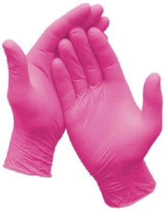 Nitrile Pink Gloves 100 pack - Various Sizes