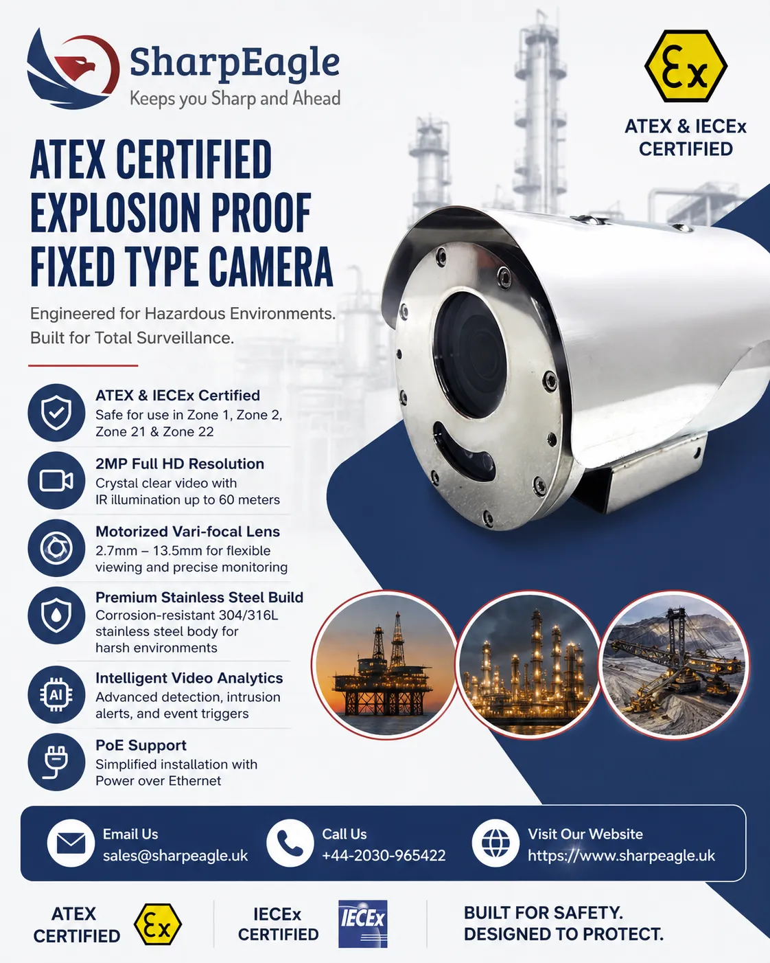 Explosion Proof Fixed Camera Guide: UK Offshore Wind