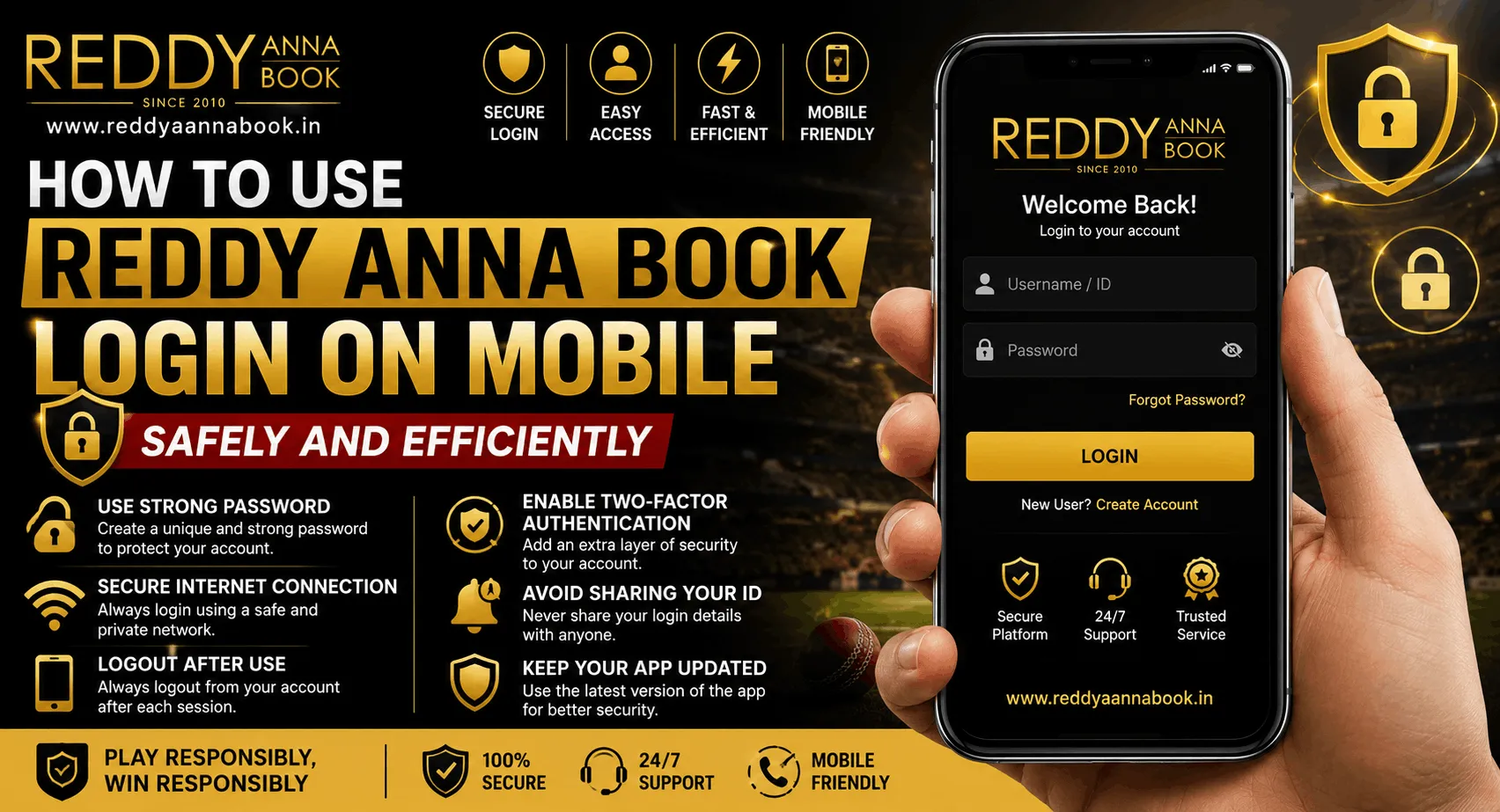 How to Use Reddy Anna Book Login on Mobile Safely and Efficiently