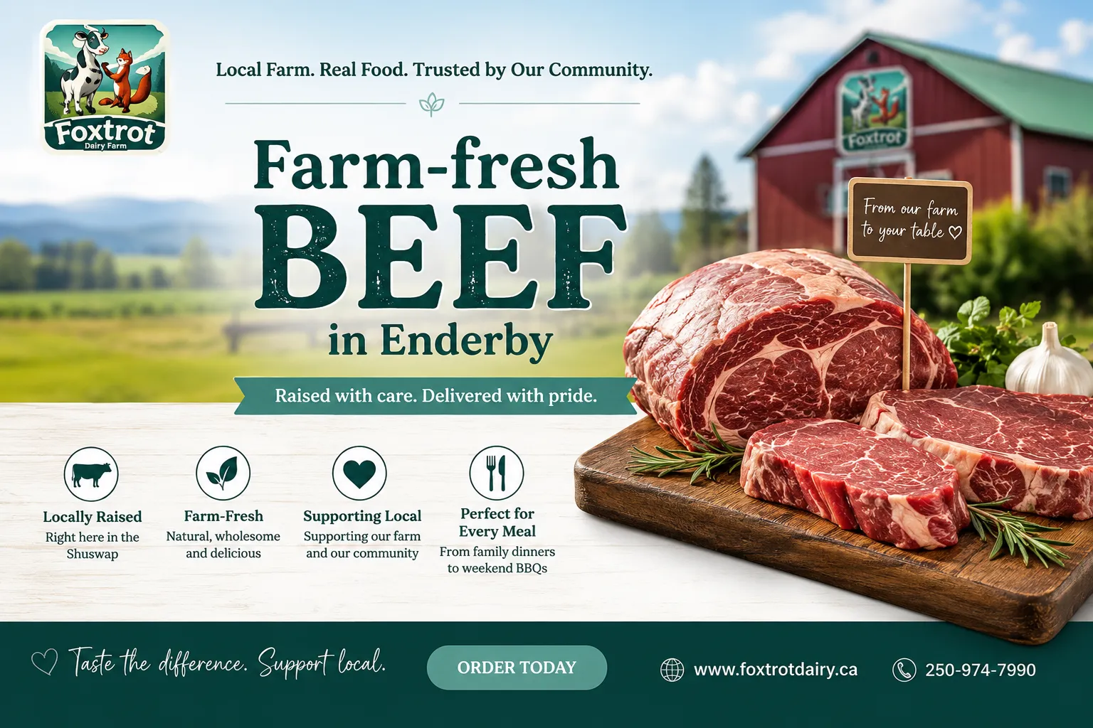 Farm fresh beef Enderby: Why factory farming can't compare to quality you can taste