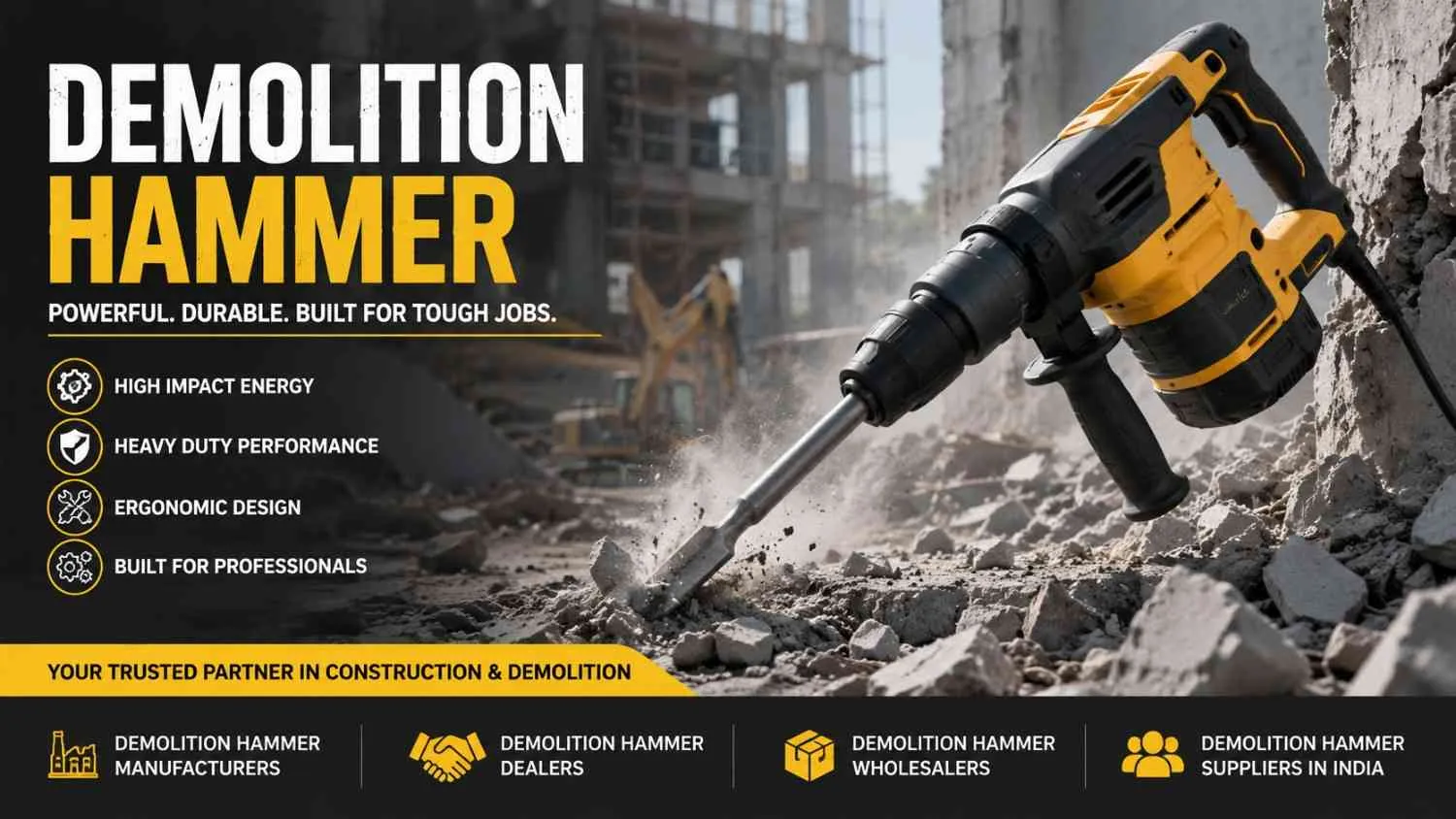 How to Choose Reliable Demolition Hammer Manufacturers in India
