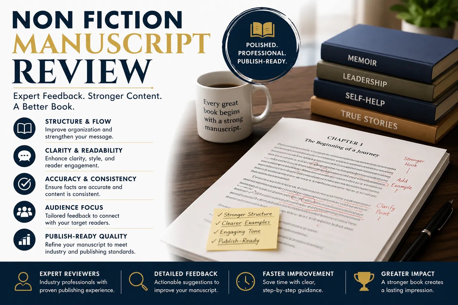Non Fiction Manuscript Review: Enhance the Quality of Your Book