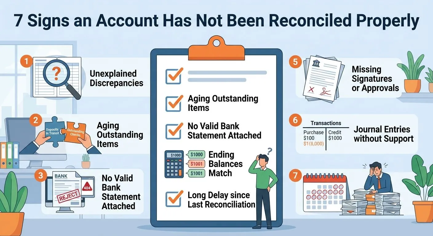 7 Signs an Account Has Not Been Reconciled Properly