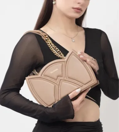 Tulip Beige Leather Shoulder Bag for Women – A Timeless Leather Shoulder Bag for Everyday Style