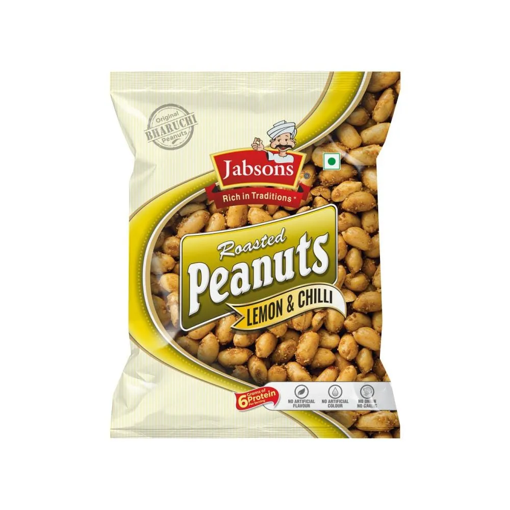 Jabsons Lemon N Chilli Peanuts - The Perfect Crunchy Snack for Every