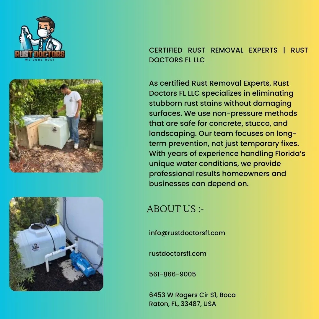 Certified Rust Removal Experts | Rust Doctors FL LLC
