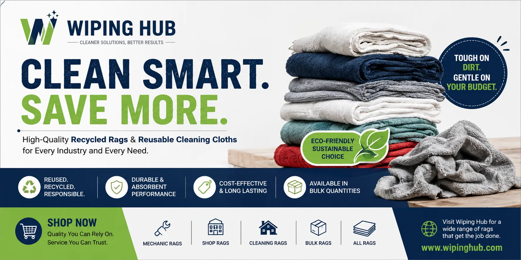 Recycled Rags: A Smarter Choice for Reusable Cleaning Cloths