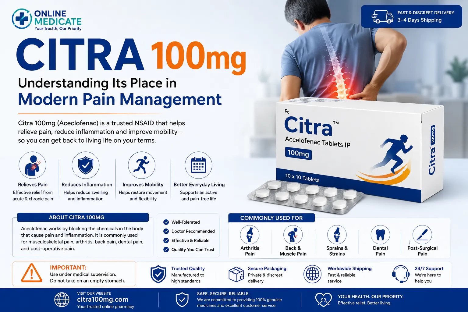 Understanding Prescription Pain Relief: A Closer Look at Citra 100mg