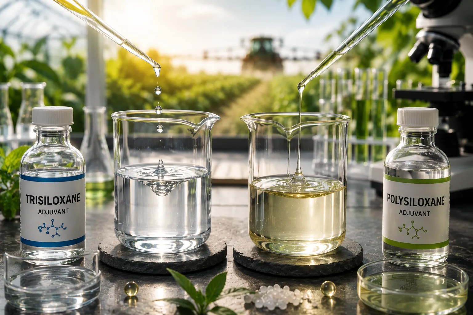 Trisiloxane vs Polysiloxane Adjuvants