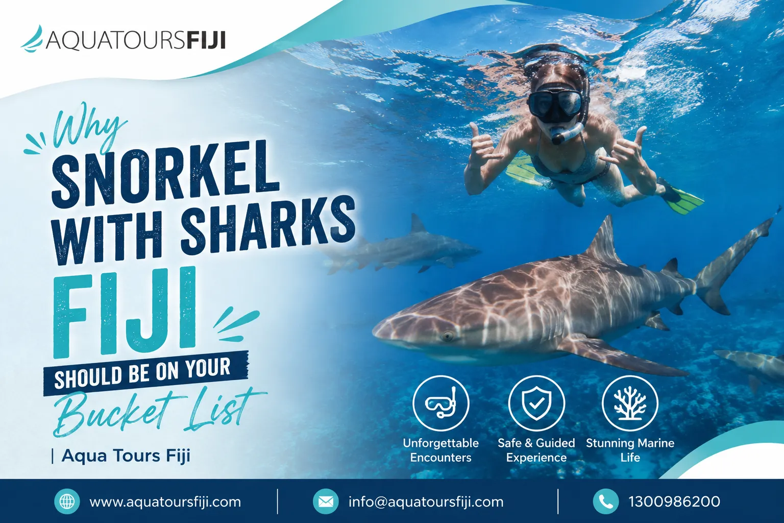 Why Snorkel with Sharks Fiji Should Be on Your Bucket List | Aqua Tours Fiji