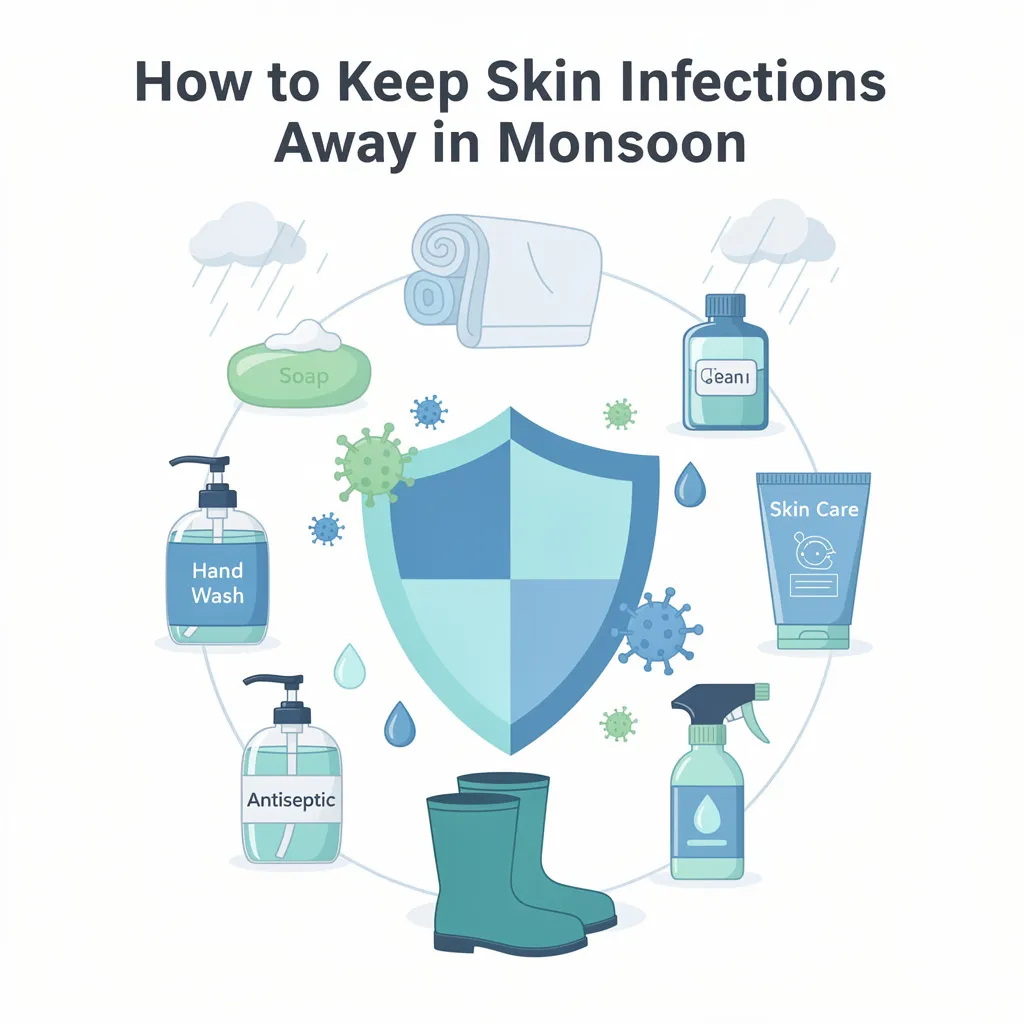 How to Keep Skin Infections Away in Monsoon