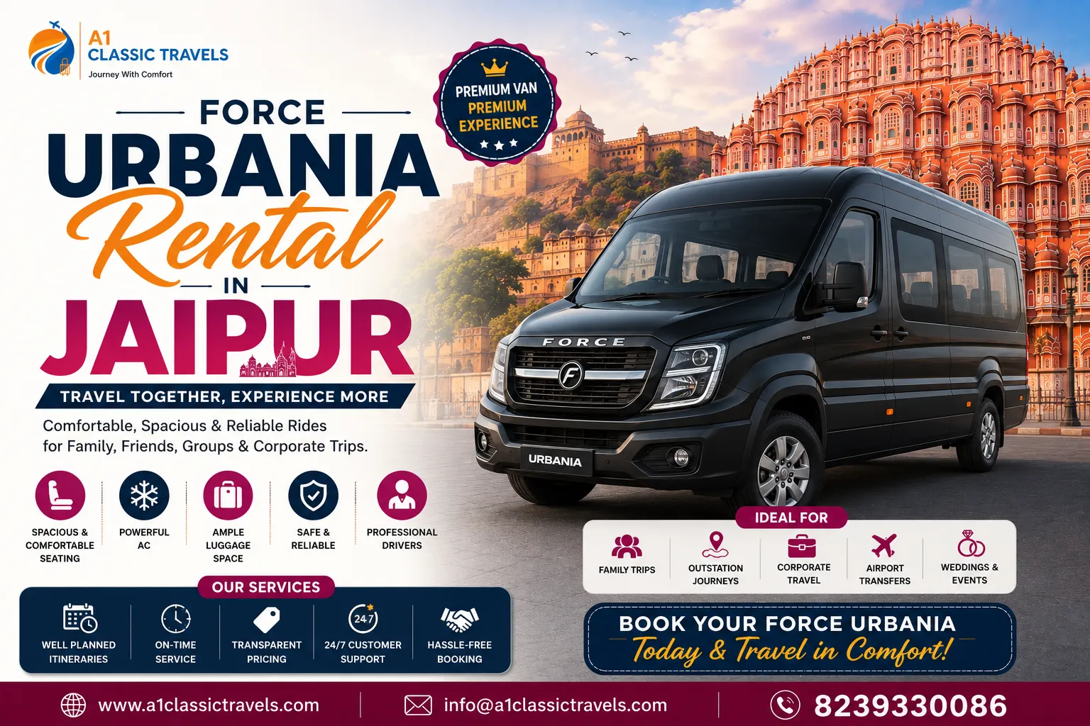 Explore Rajasthan Comfortably with Modern Group Transportation Solutions in Jaipur