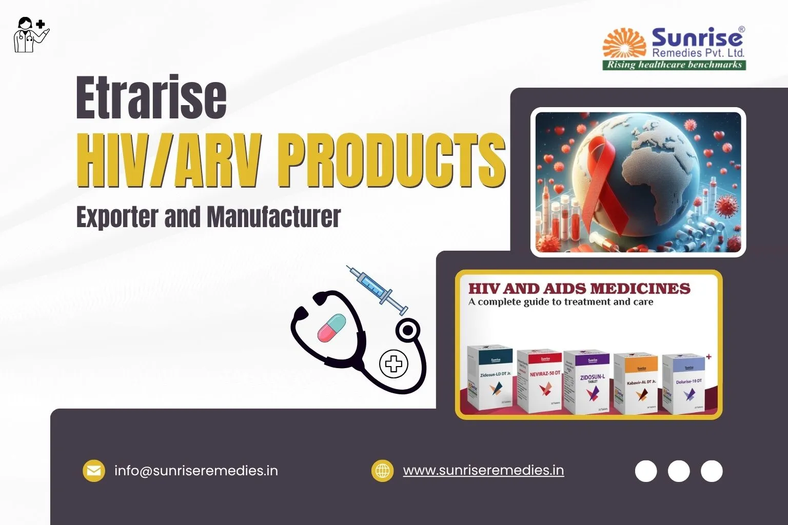 Etrarise HIV/ARV Products Exporter and Manufacturer