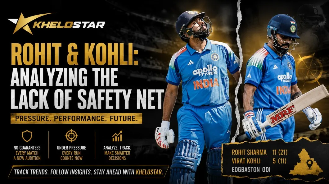 Rohit and Kohli: Analyzing the Lack of Safety Net on khelostar