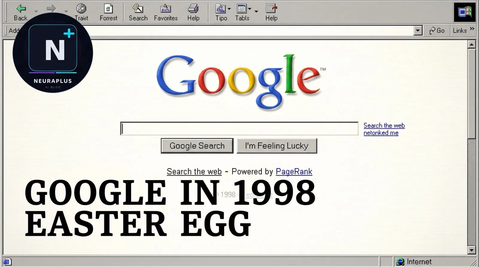 Google in 1998: The Hidden Retro Homepage Easter Egg