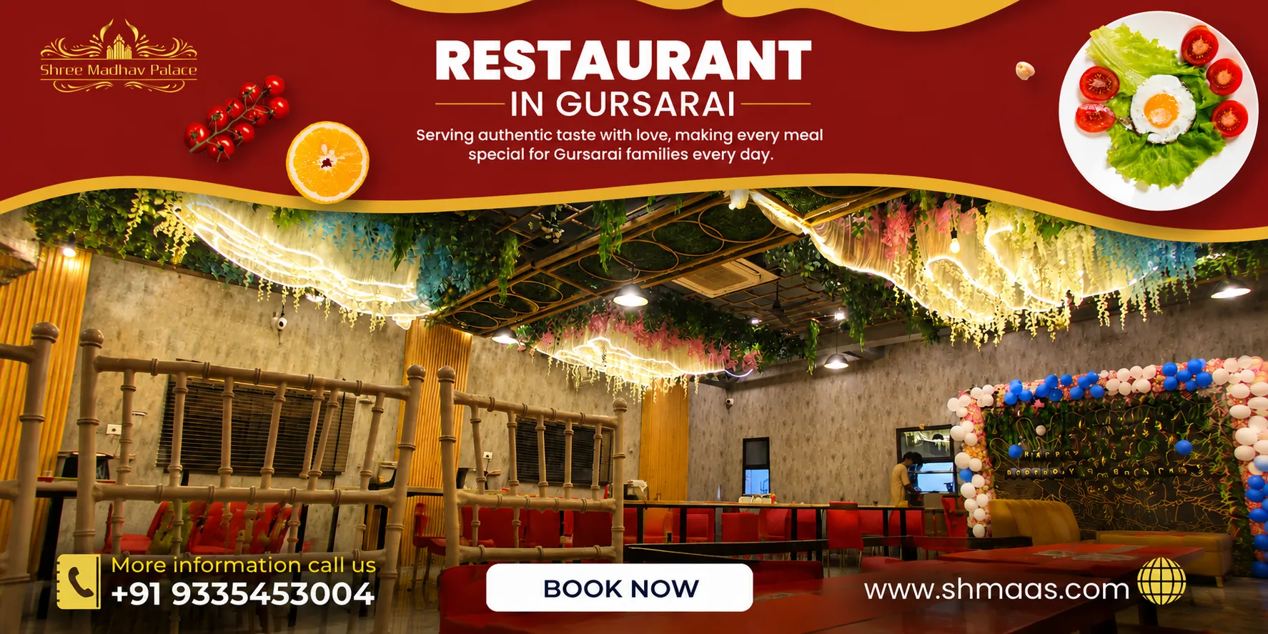 Restaurant in Gursarai for Dining | Shree Madhav Palace