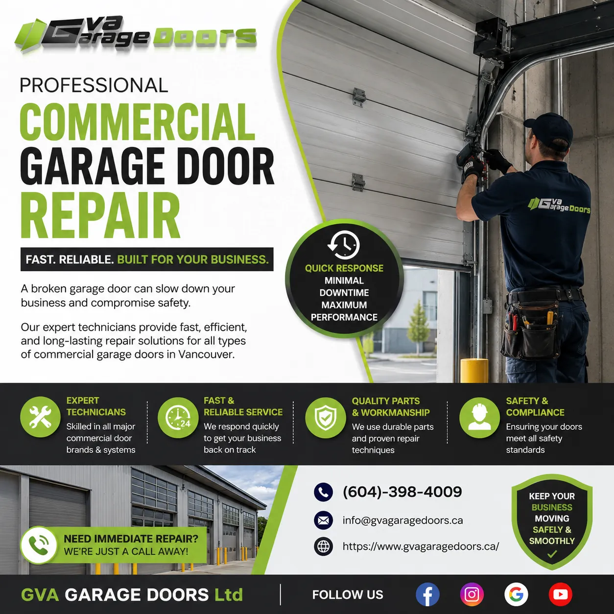 Inside Commercial Garage Door Systems: Common Failures and Expert Solutions