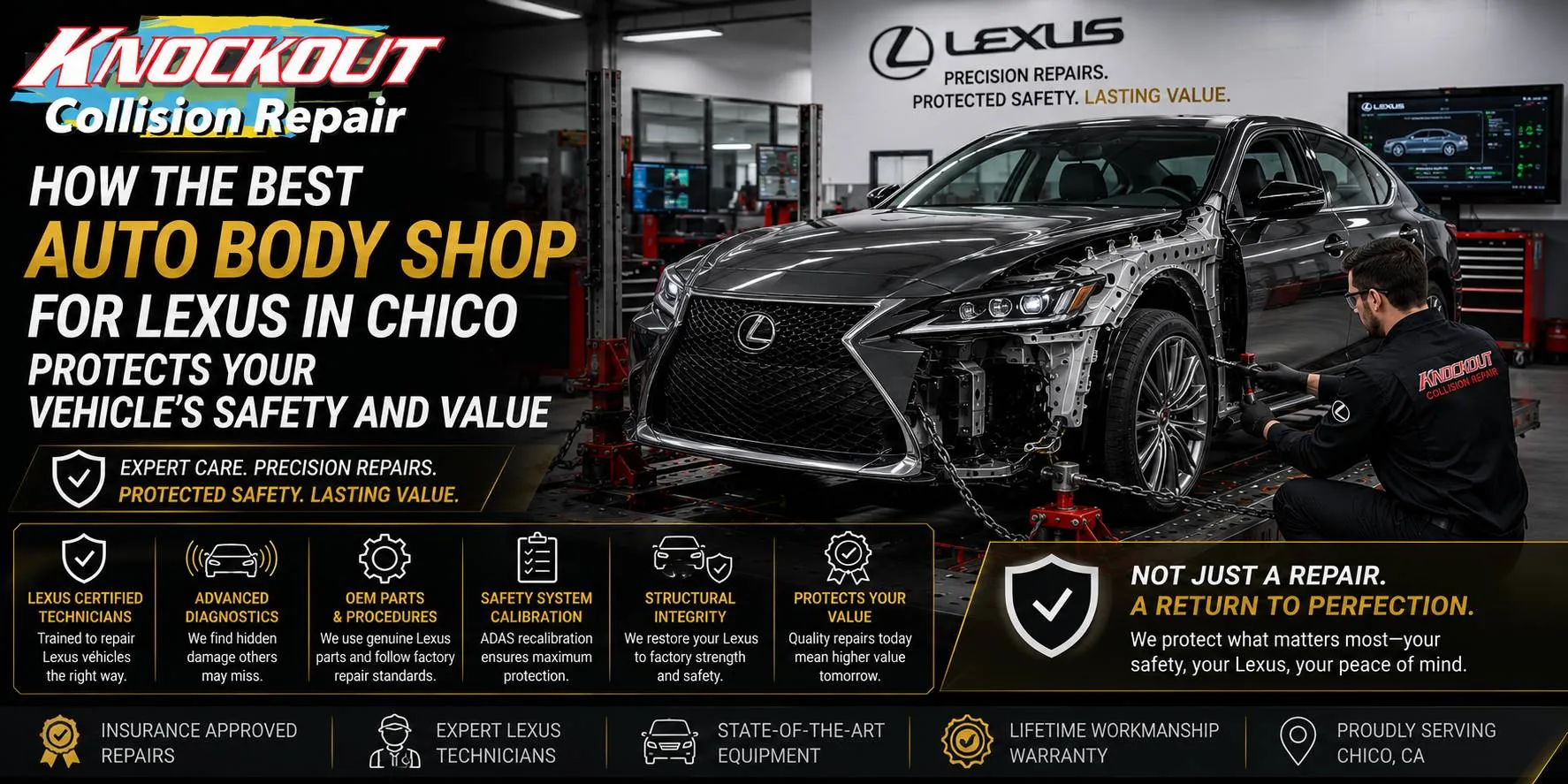 How The Best Auto Body Shop For Lexus In Chico Protects Your Vehicle's Safety And Value
