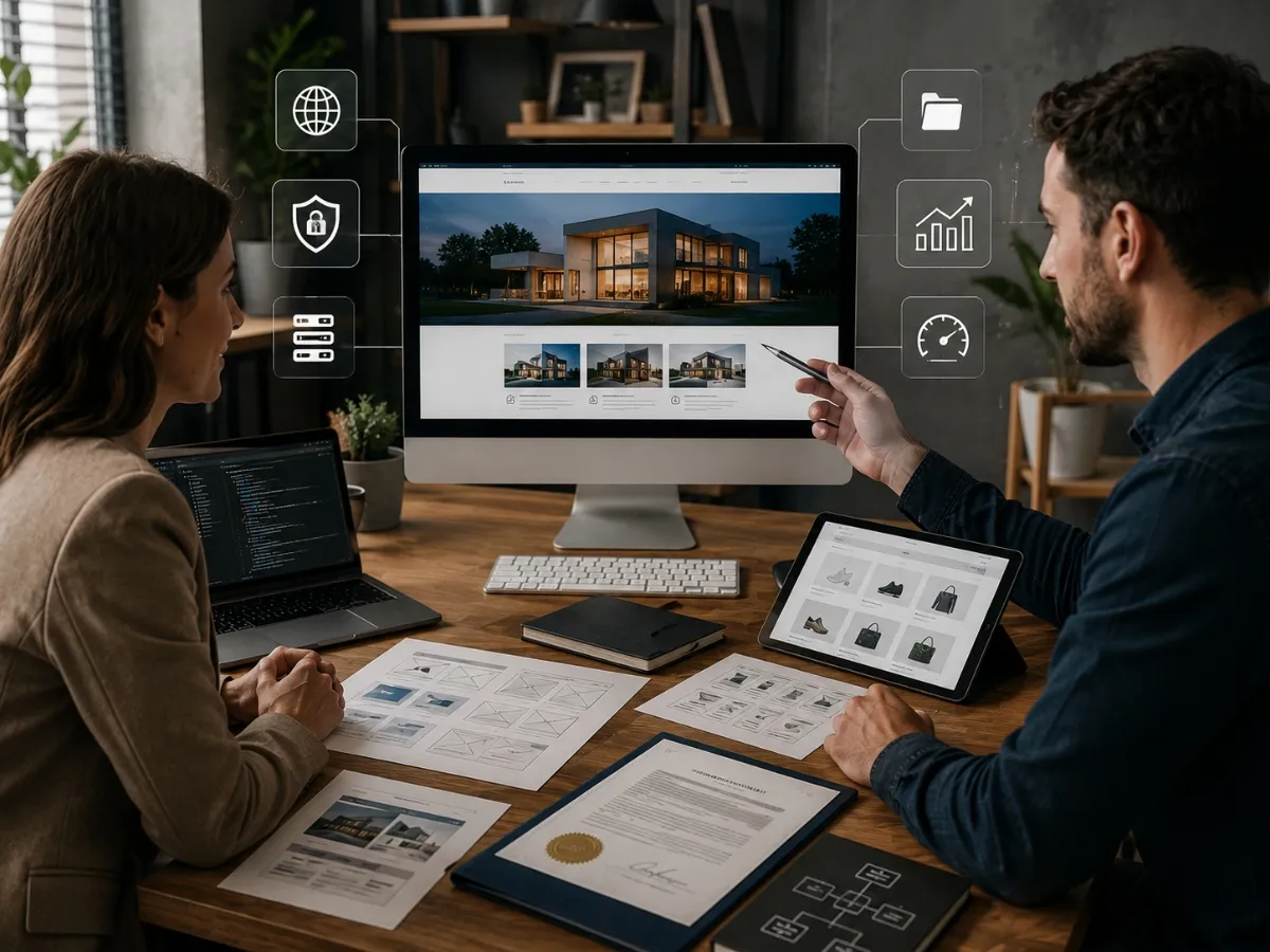 Custom website ownership and digital asset control