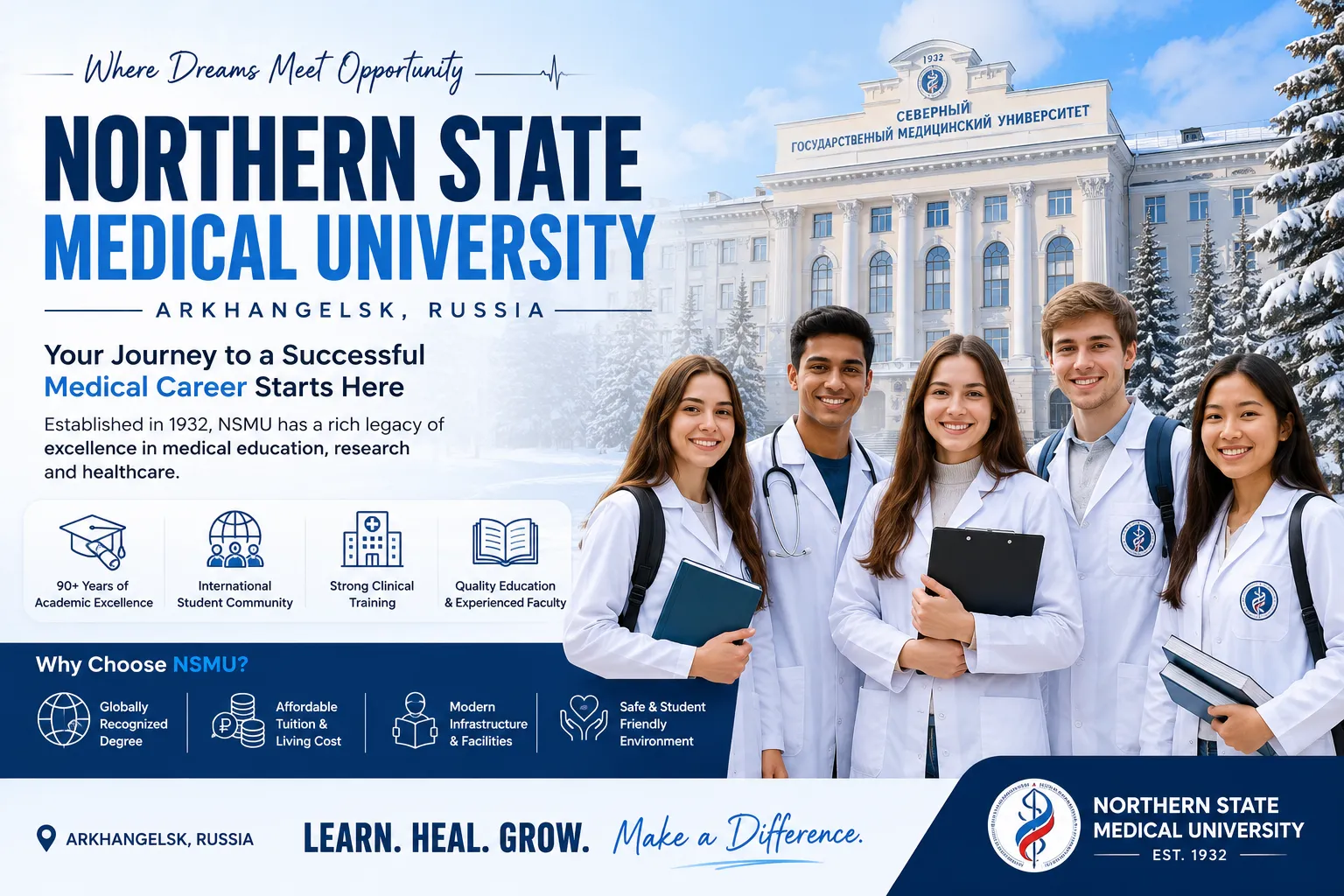 Northern State Medical University: A Smart Choice for MBBS in Russia