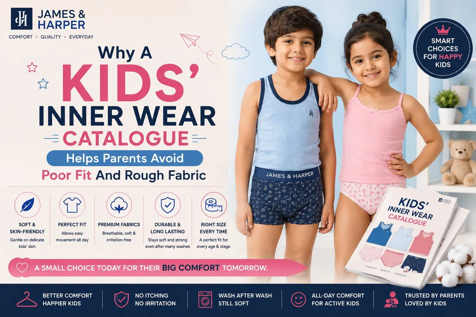 Why A Kids' Inner Wear Catalogue Helps Parents Avoid Poor Fit And Rough Fabric