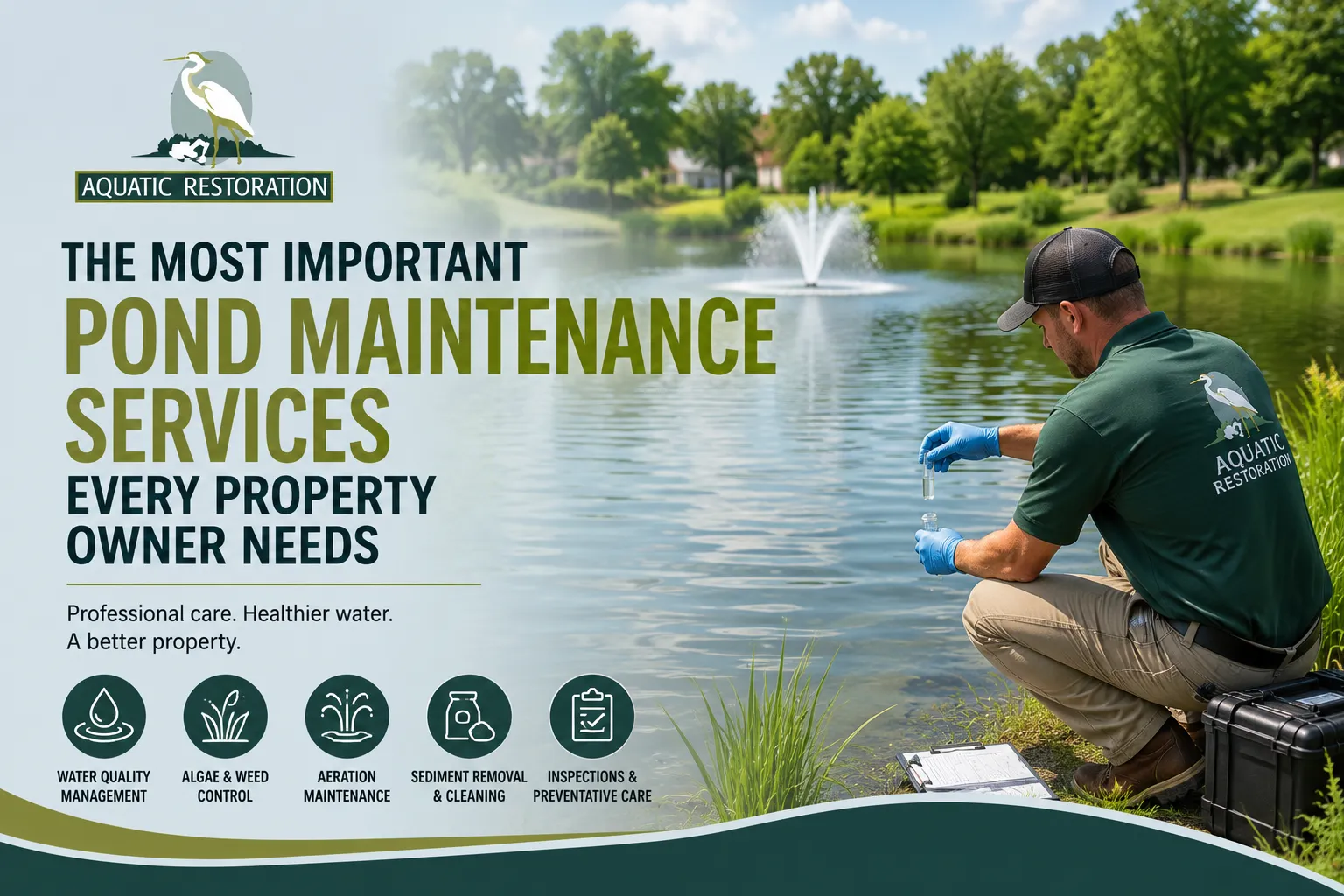 The Most Important Pond Maintenance Services Every Property Owner Needs