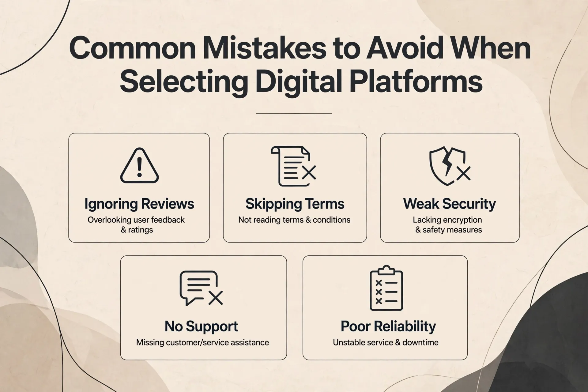 Common Mistakes to Avoid When Selecting Digital Platforms