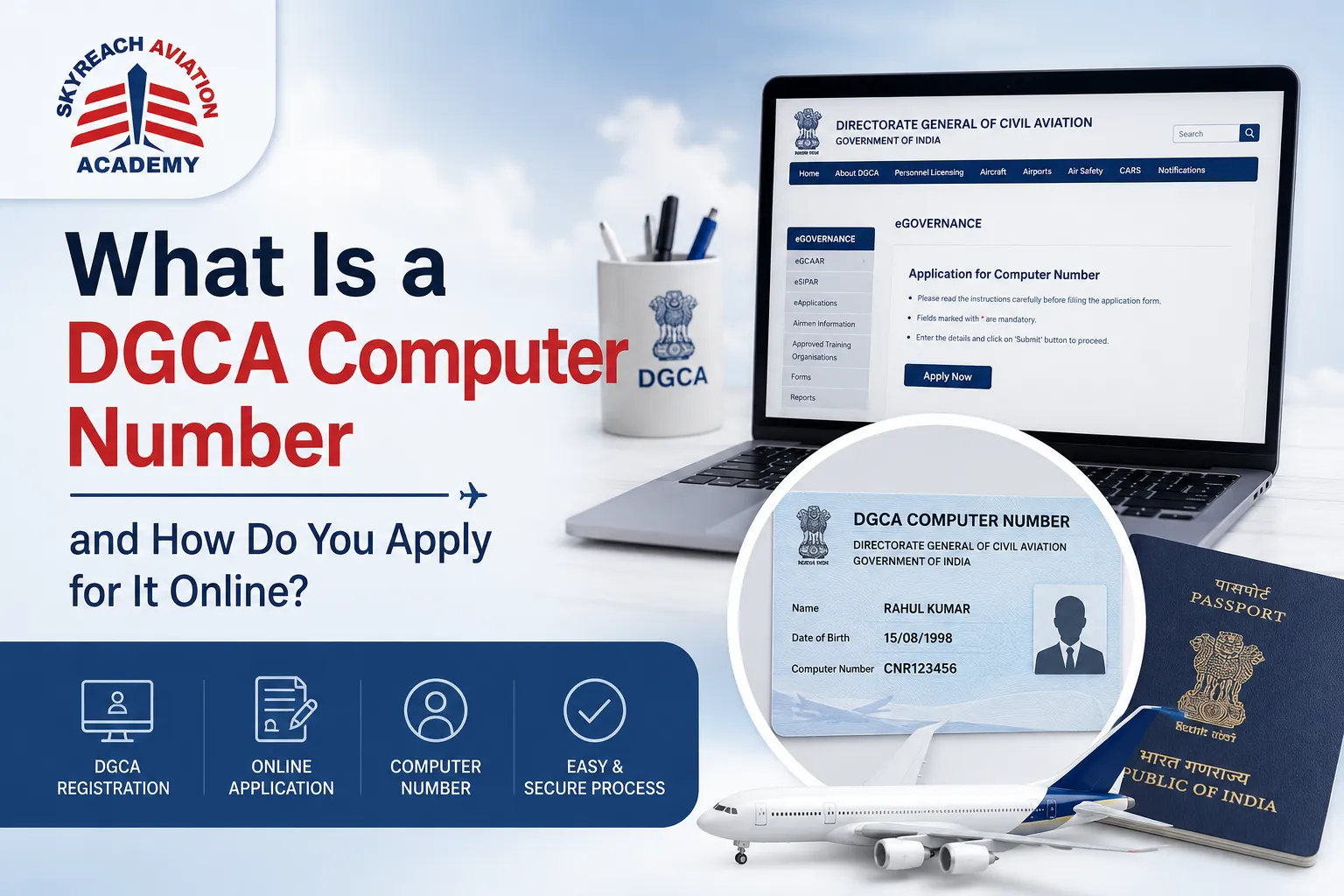 What Is a DGCA Computer Number and How Do You Apply for It Online?