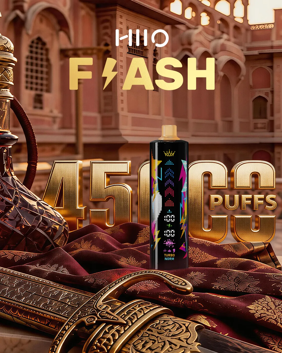 Shisha/DTL Flavor Technology Focus HIIO Flash 45000: Redefining Shisha Vaping with Advanced Vaporization