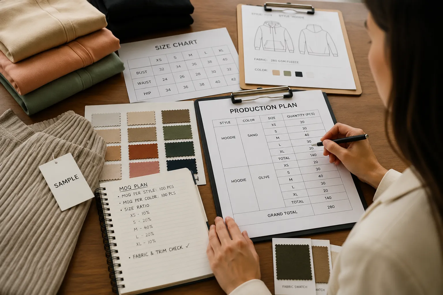 How to Choose the Right Minimum Order Quantity for a Clothing Brand