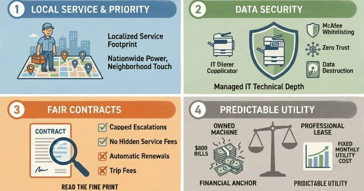 Streamlining Document Workflows, Enhancing Device Security, and Optimizing Office Technology Costs in Central Maine
