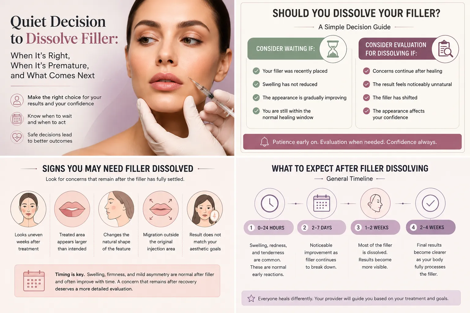 Quiet Decision to Dissolve Filler: When It’s Right, When It’s Premature, and What Comes Next