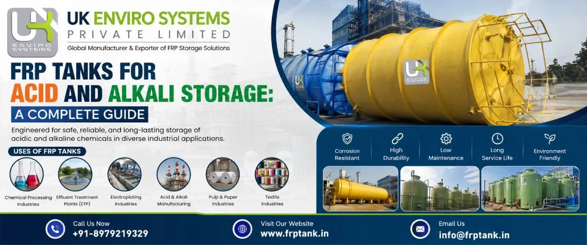 FRP Tanks for Acid and Alkali Storage: A Complete Guide