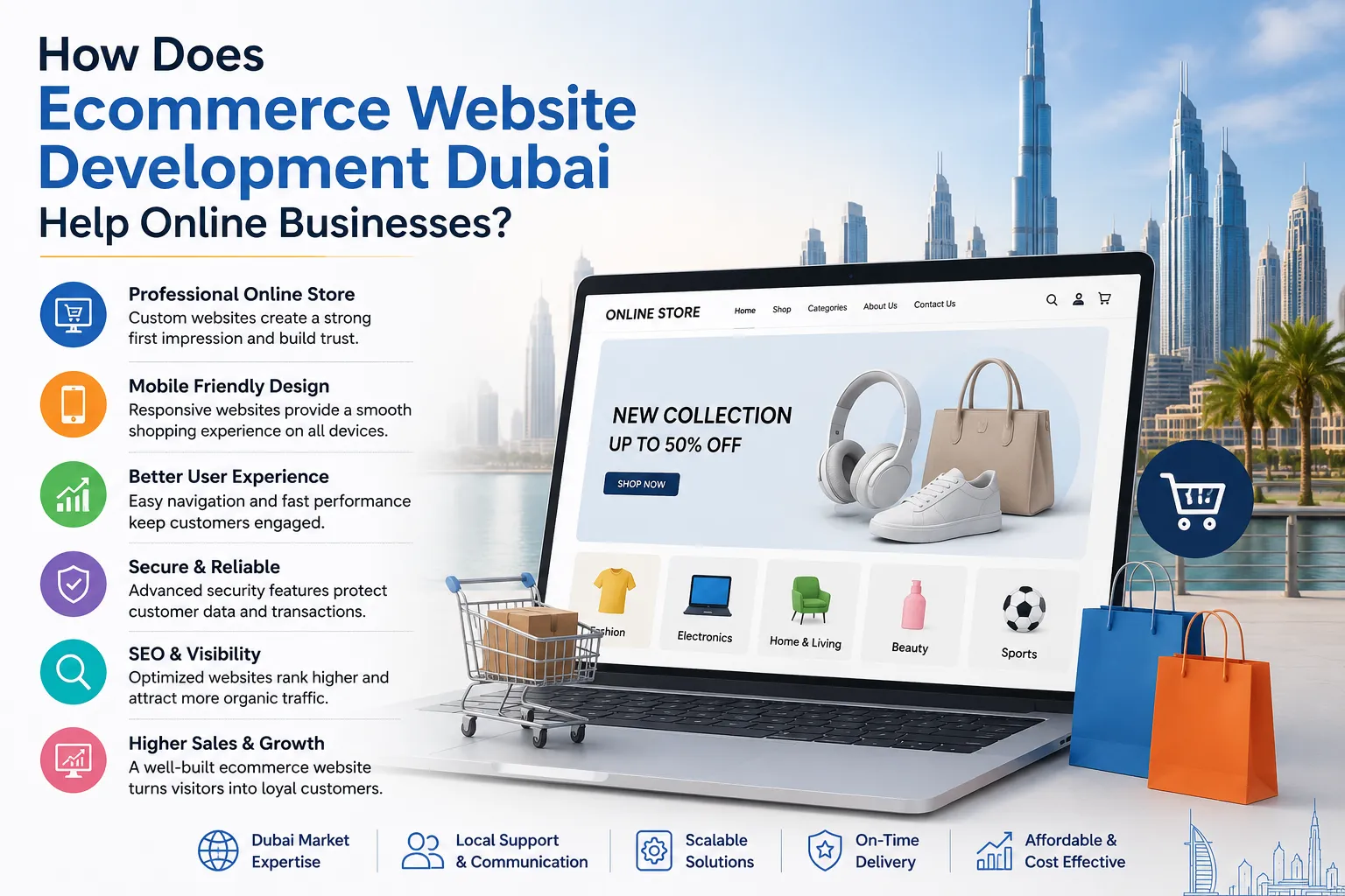 How Does Ecommerce Website Development Dubai Help Online Businesses?
