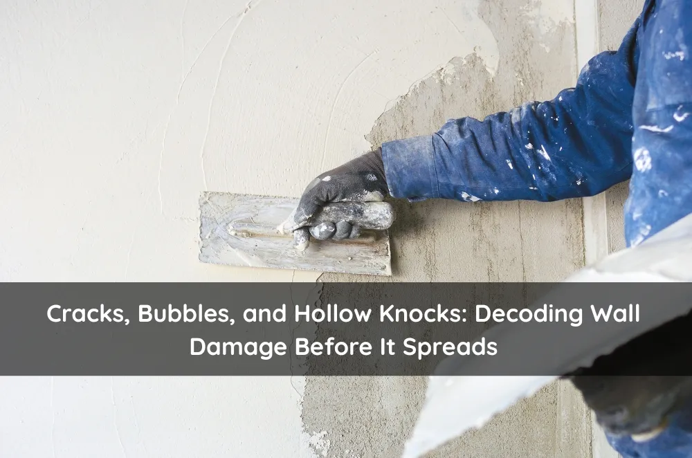 Cracks, Bubbles, and Hollow Knocks: Decoding Wall Damage Before It Spreads
