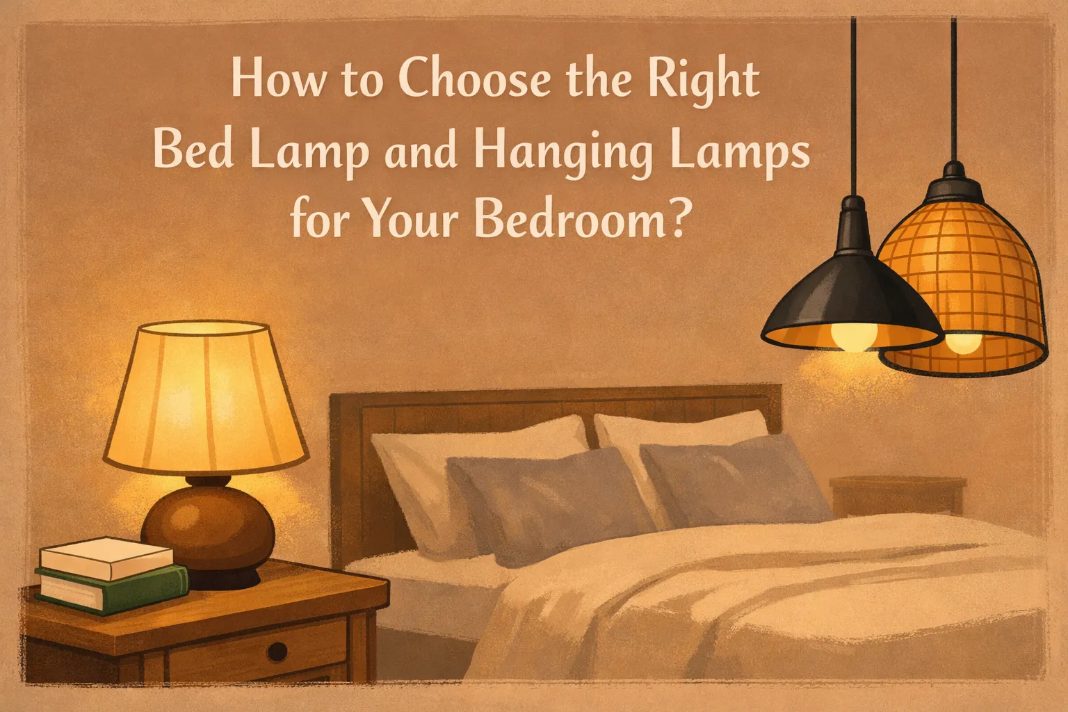 How to Choose the Right Bed Lamp and Hanging Lamps for Your Bedroom?