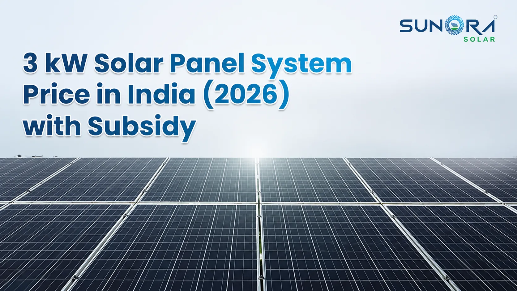 3KW Solar Panel System Price in India (2026) with Subsidy