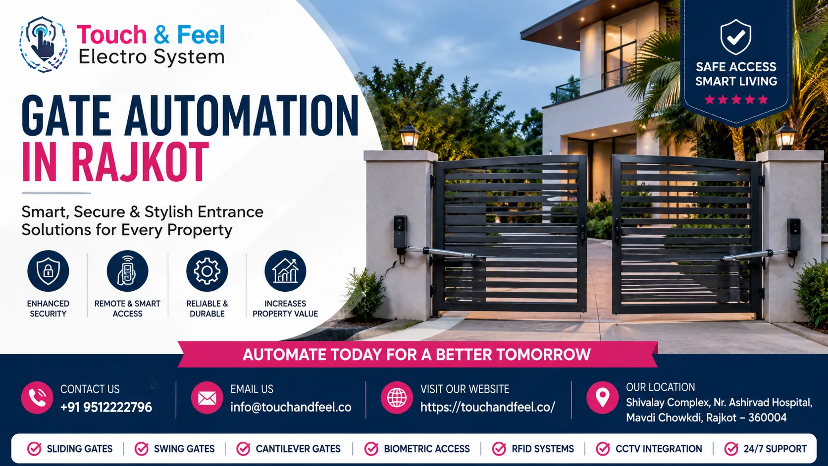 Gate Automation in Rajkot: A Complete Guide to Smart, Secure, and Modern Entrance Solutions