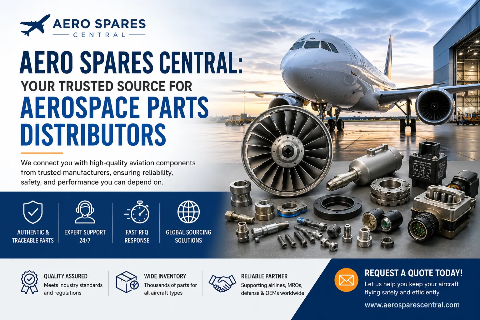 Aero Spares Central: Your Trusted Source for Aerospace Parts Distributors
