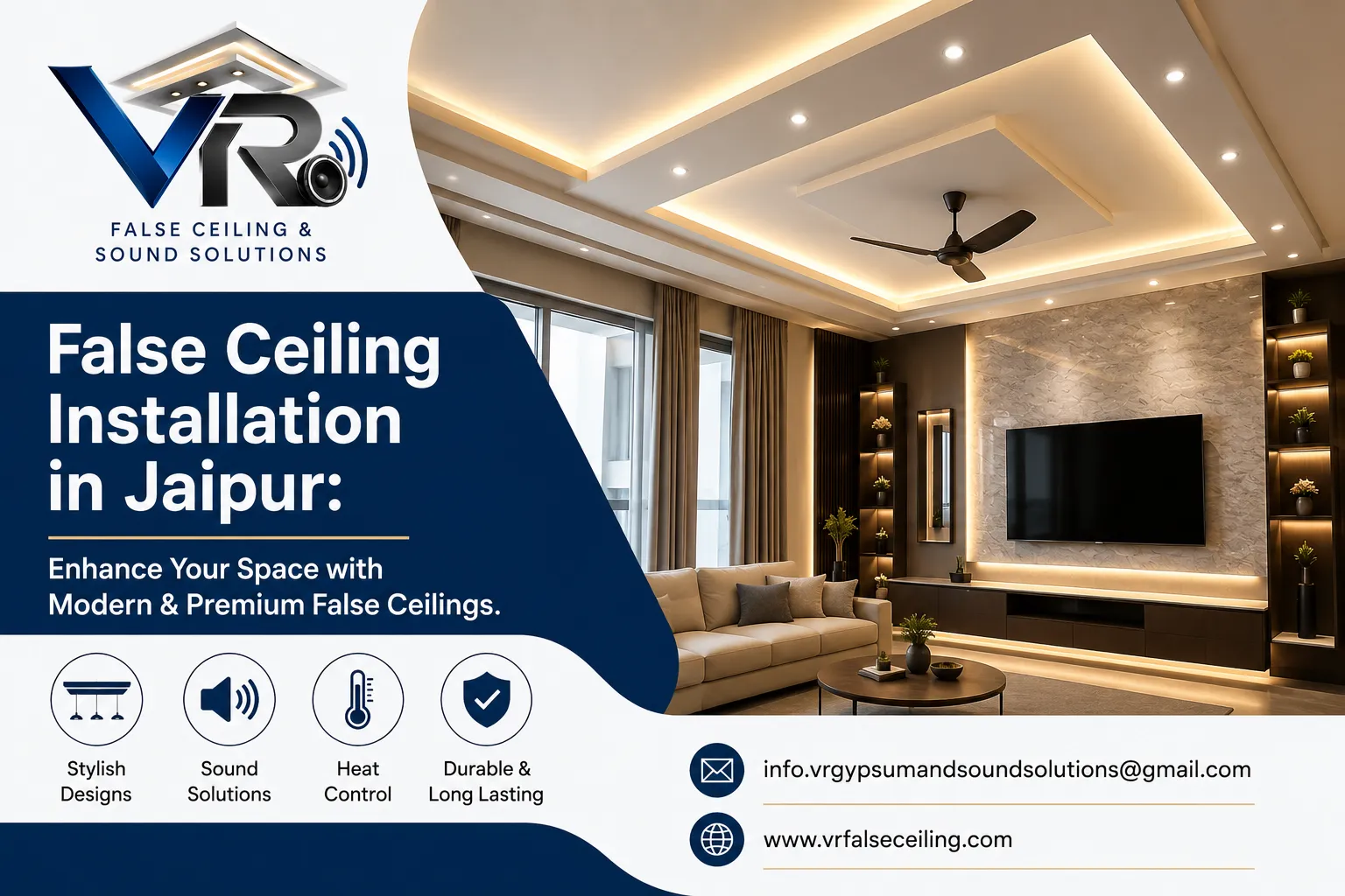 False Ceiling Installation in Jaipur: Quick Answer