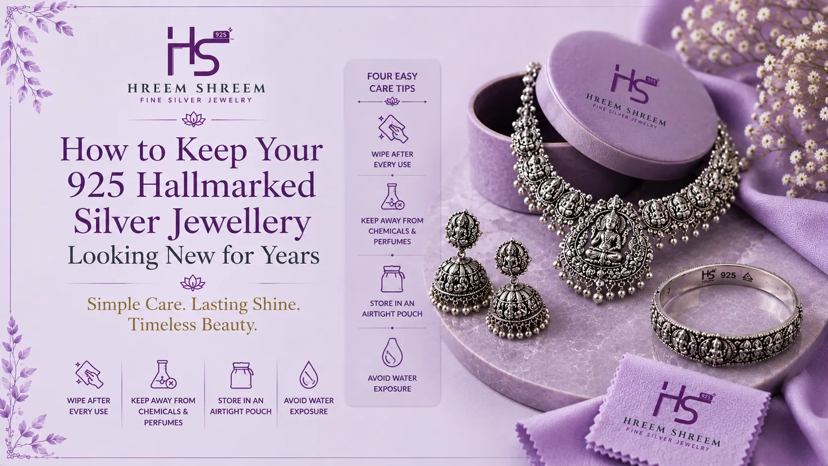 How to Keep Your 925 Hallmarked Silver Jewellery Looking New for Years