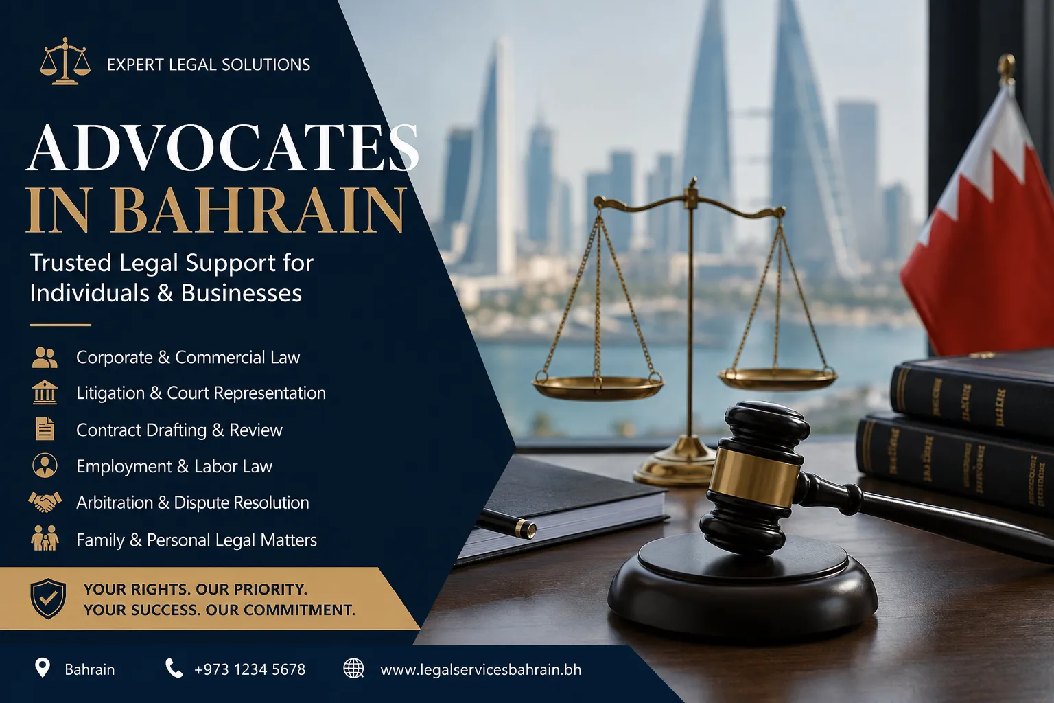 Advocates in Bahrain: Trusted Legal Experts for Individuals and Businesses