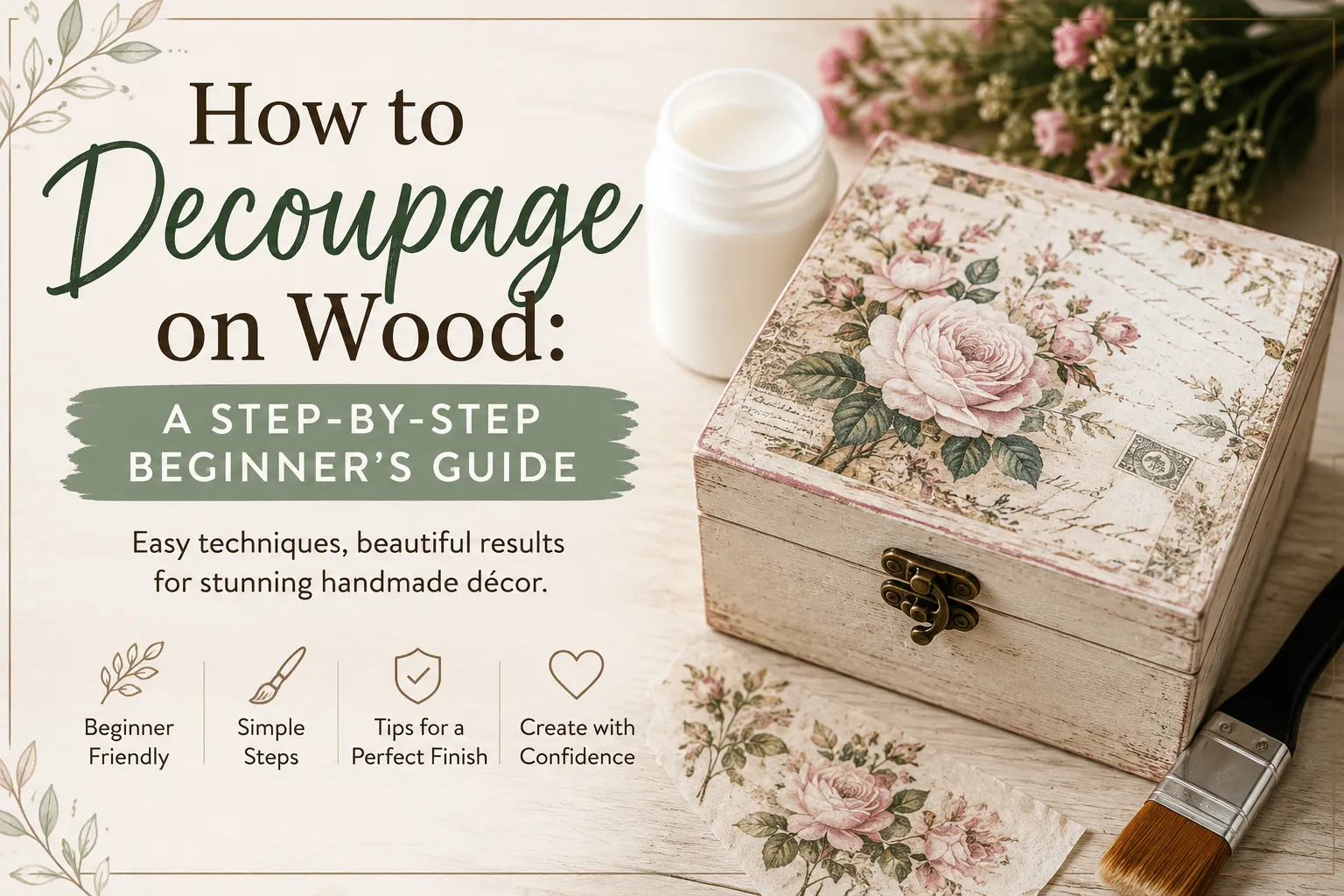 How to Decoupage on Wood: A Step-by-Step Beginner's Guide