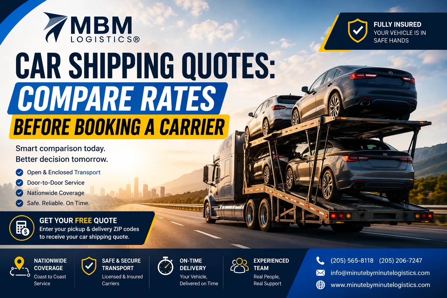 Car Shipping Quotes: Compare Rates Before Booking a Carrier