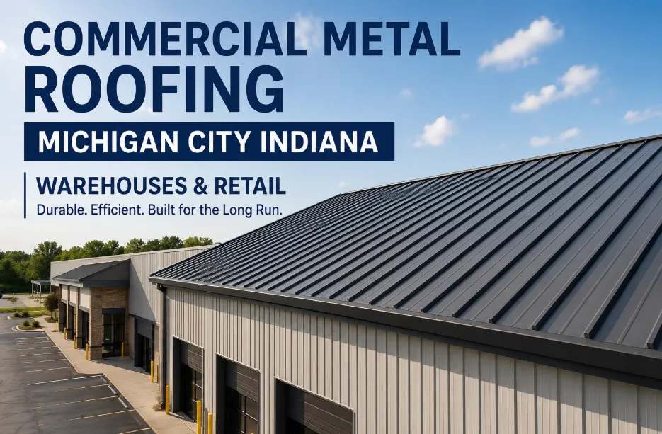 Commercial Metal Roofing Michigan City Indiana: Warehouses & Retail