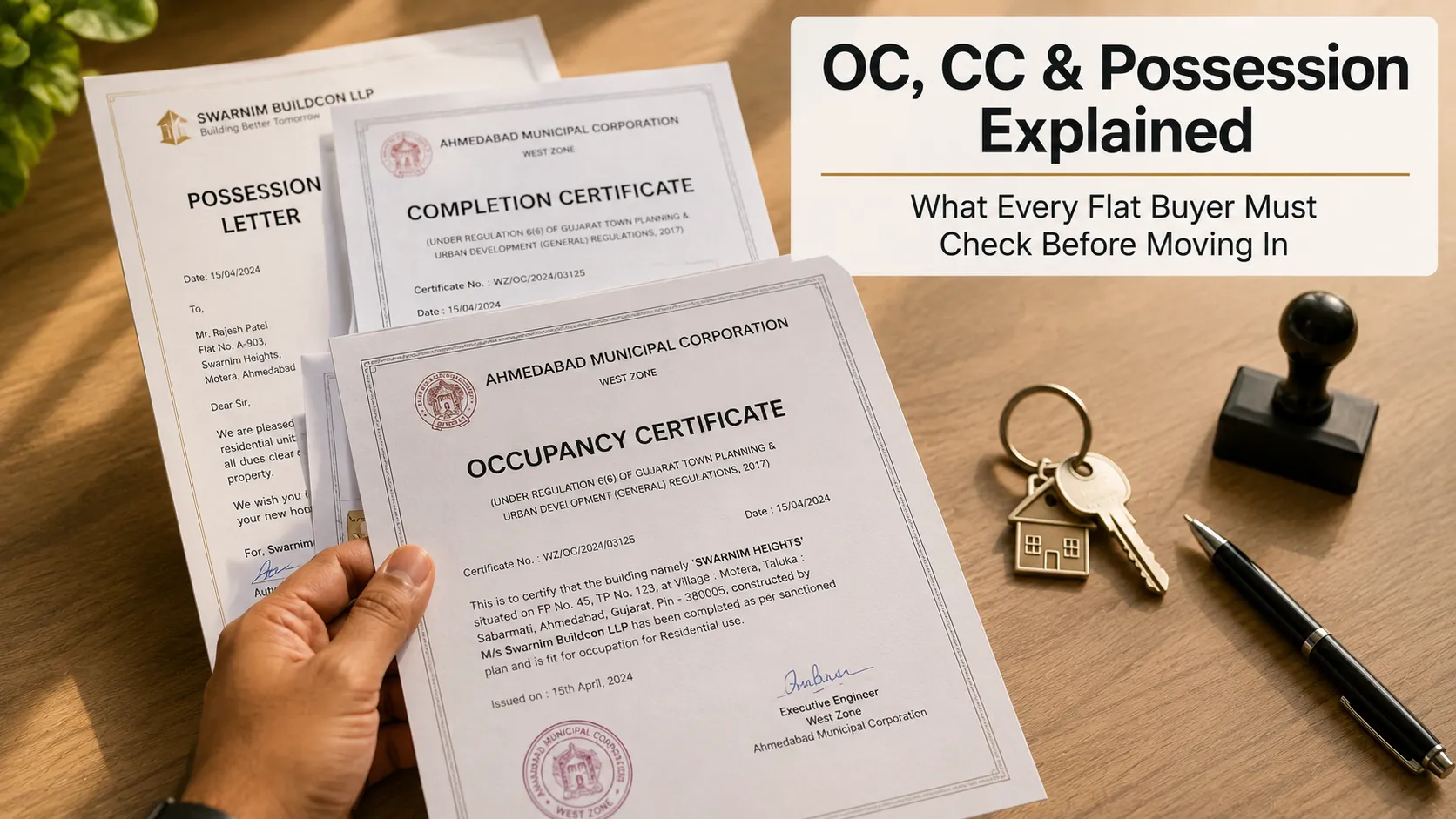 OC, CC, and Possession: What Every Flat Buyer Must Know