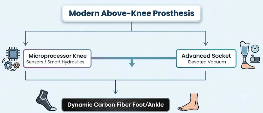 Advanced Prosthetic Technology for Patients Amputated Above the Knee in Florida