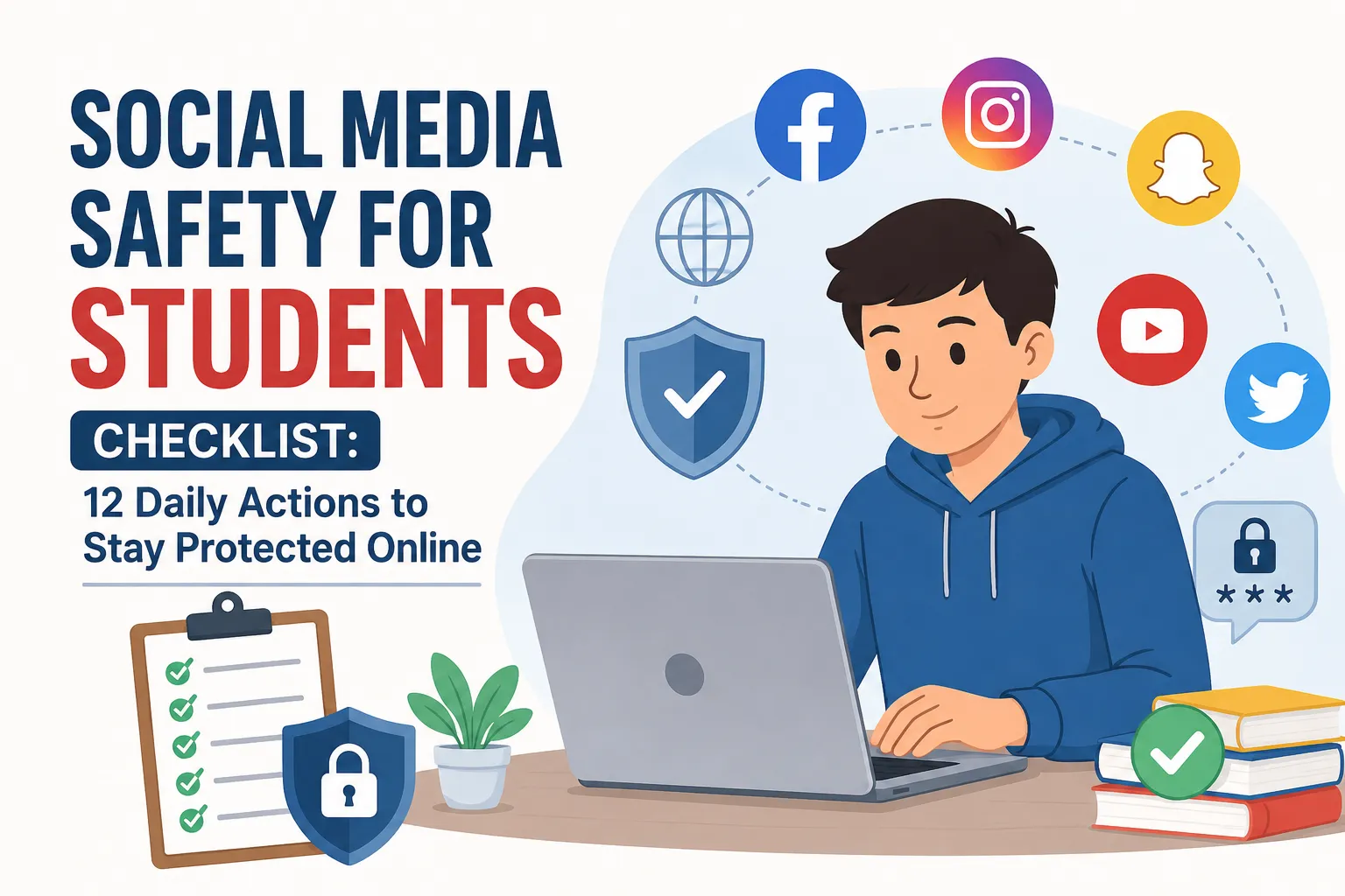 Social Media Safety for Students Checklist: 12 Daily Actions to Stay Protected Online