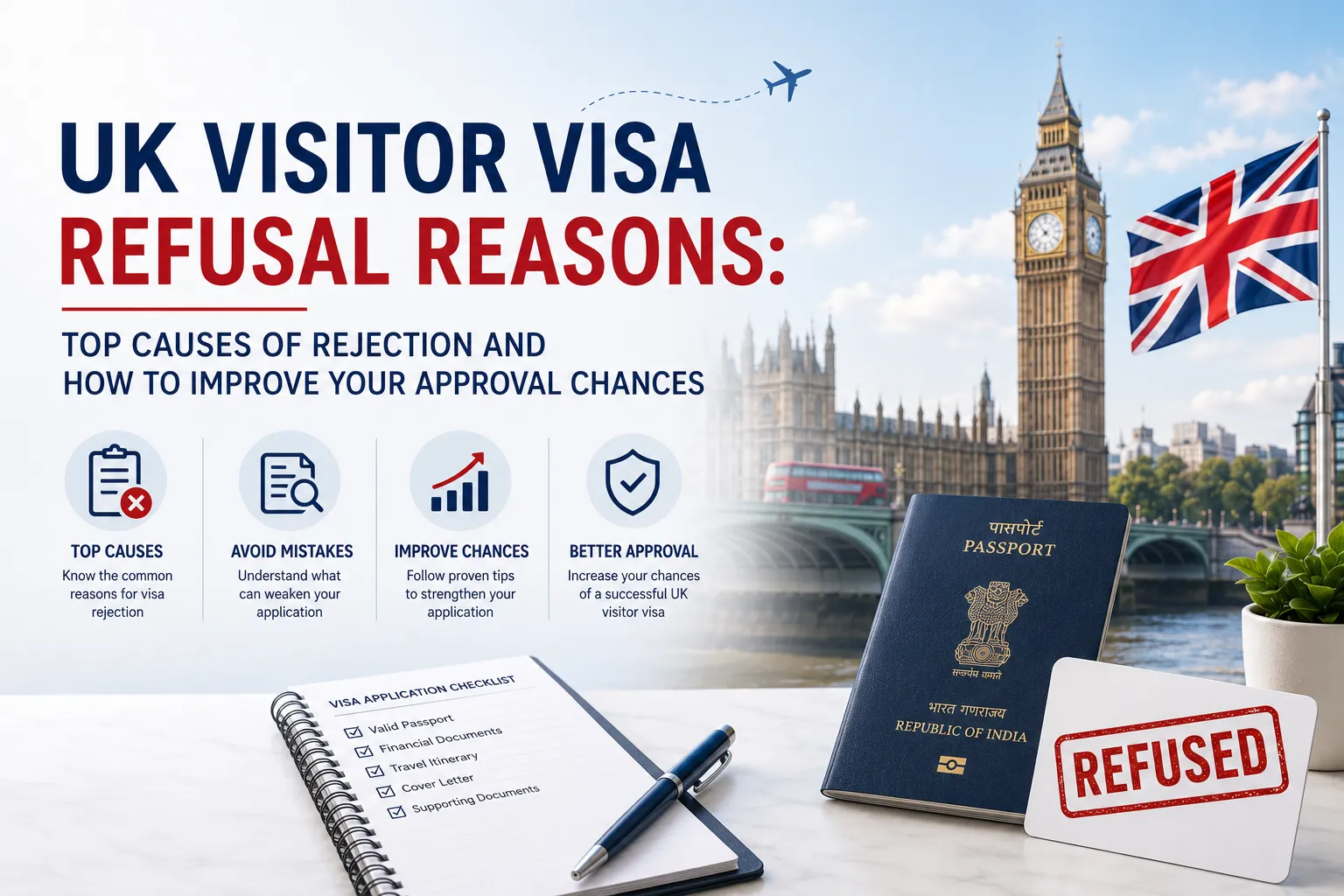 UK Visitor Visa Refusal Reasons: Top Causes of Rejection and How to Improve Your Approval Chances