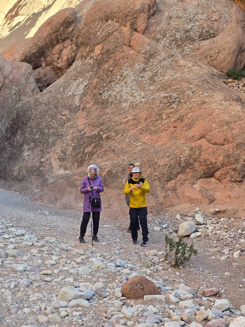 People posing for a picture on a trek